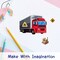 Wrapables Make a Face Stickers, Make Your Own Animal, Food, Dress-Up Stickers, DIY Craft Activities, Party Favors (24 Sheets), Vehicles